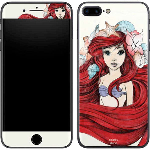 Disney The Little Mermaid Ariel Illustration iPhone 8 Plus Skin